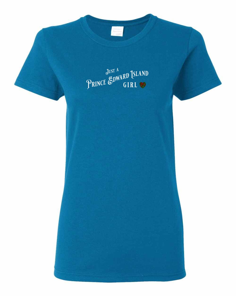 Just a PEI Girl tartan Women's Tee