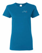 Just A PEI Girl Red Heart Left Chest Women's Tee