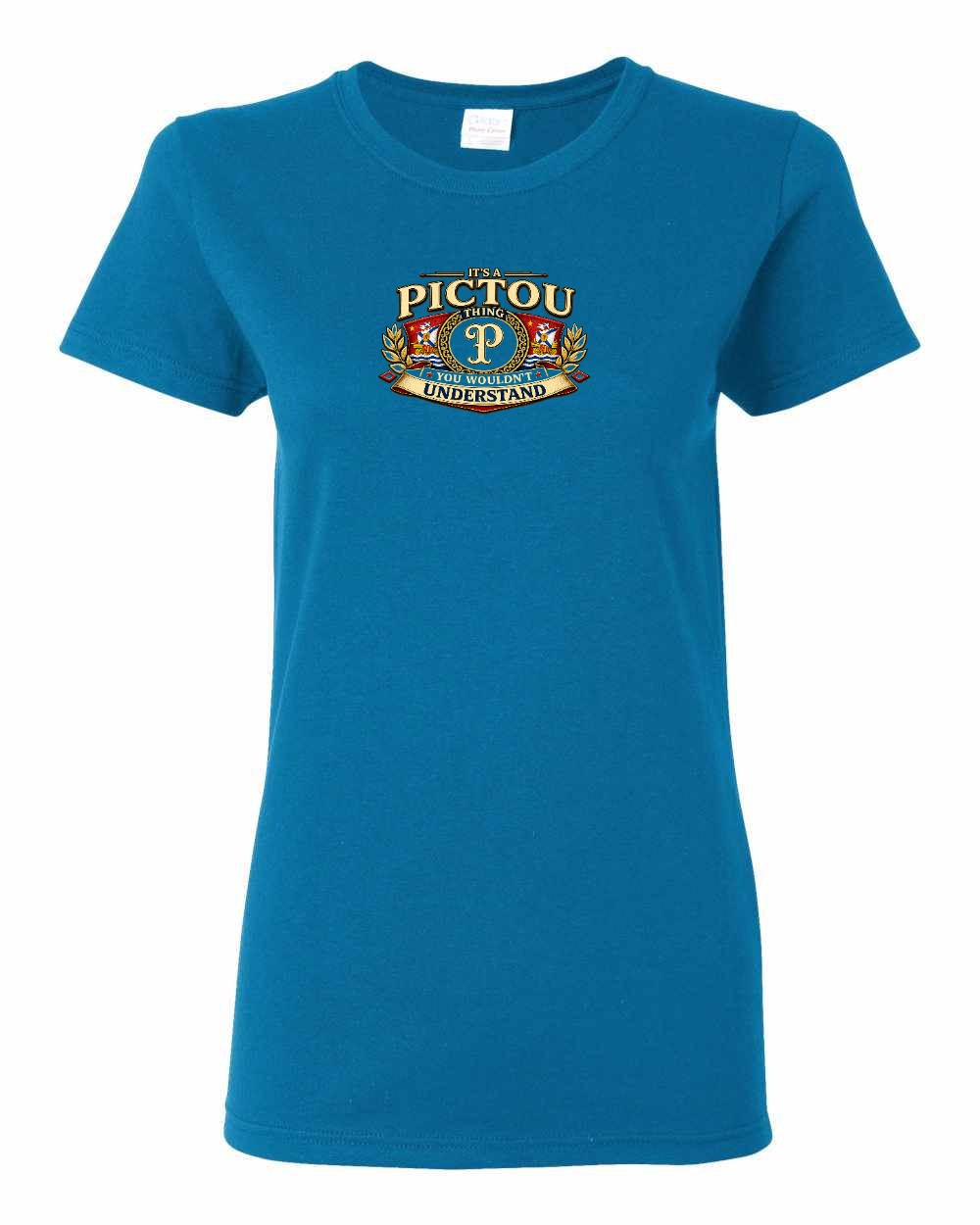 Pictou Understand Women's Tee in Sapphire