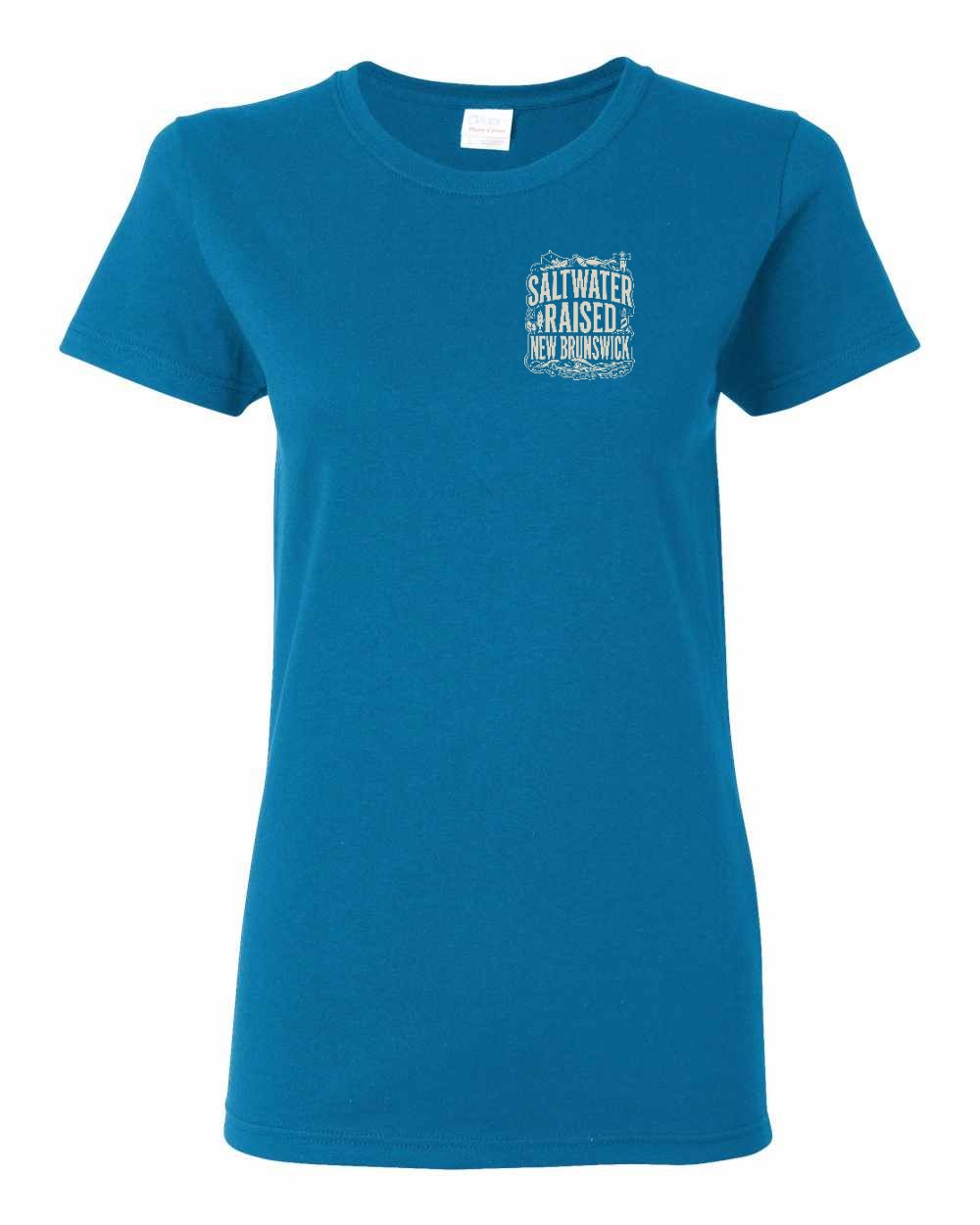 NB Saltwater Raised Folk Left Chest and Back Women's Tee