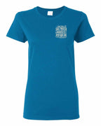 NFLD Saltwater Raised Folk Left Chest and Back Women's Tee