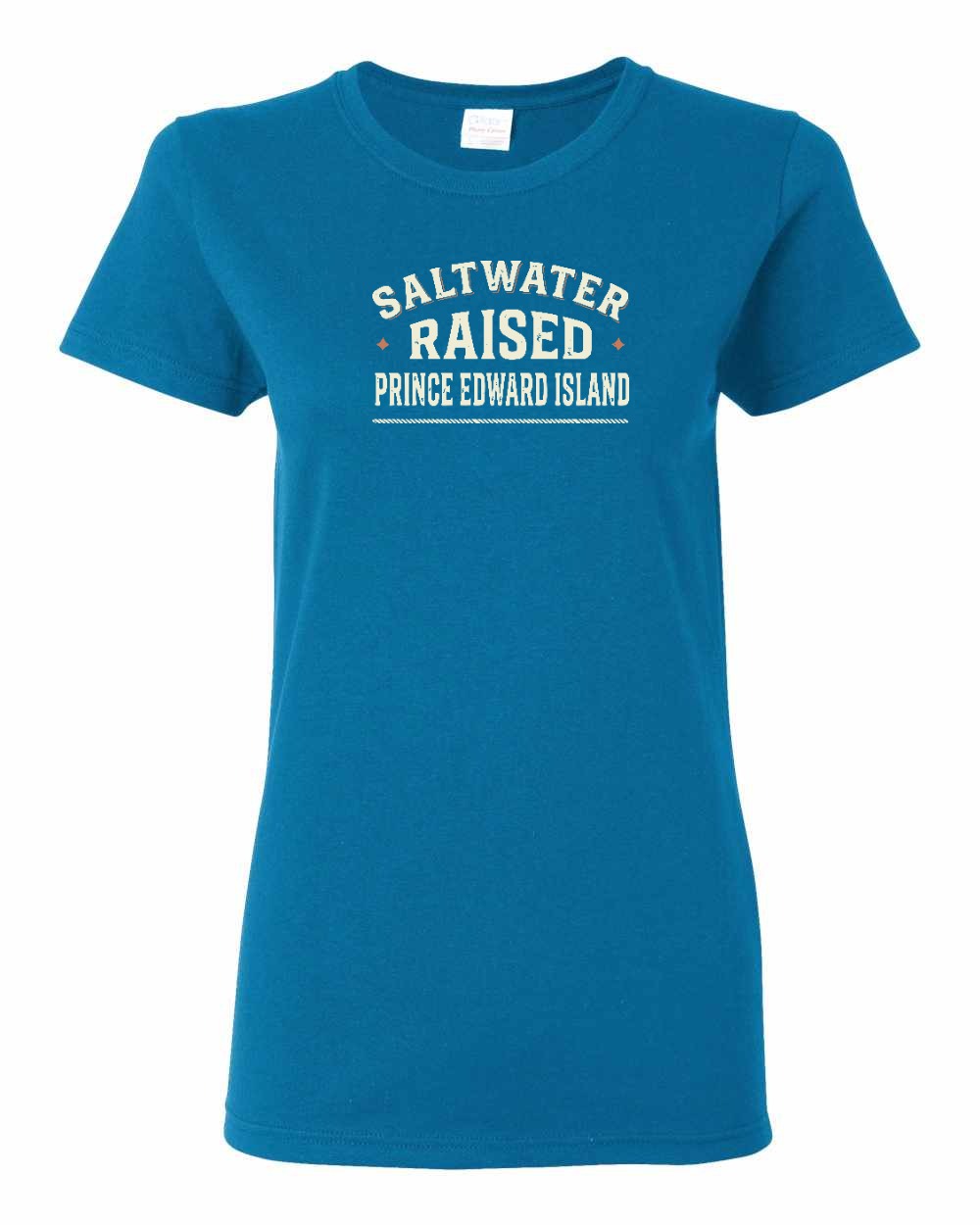 PEI Saltwater Raised Sign Women's Tee