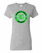 Gadget Girls 30th Retreat Women's Tees Green Logo