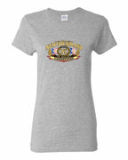 Newfoundland Thing Badge Full Front Women's Tee in Sport Grey