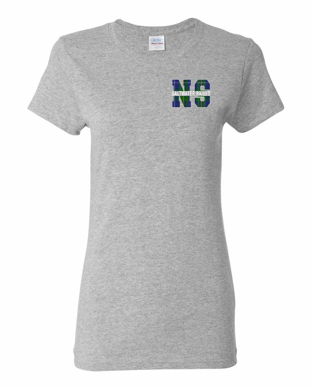 Saltwater Raised NS Left Chest and Back Women's Tee