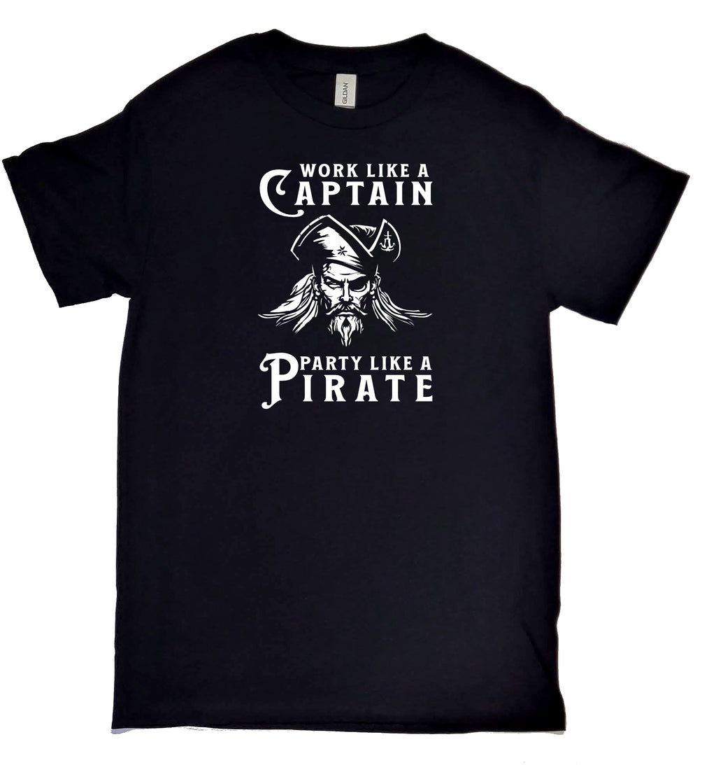 Maritime Swag  Pirate Work Like Party Like Men's Tee