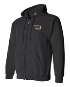 Muisic Will Continue Bagpipes Zip Hoodie in Black