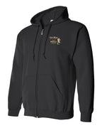 Muisic Will Continue Fiddle Zip Hoodie in Black