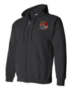 New Mean and Nasty Canadians Left Chest Zip Hoodie in Black