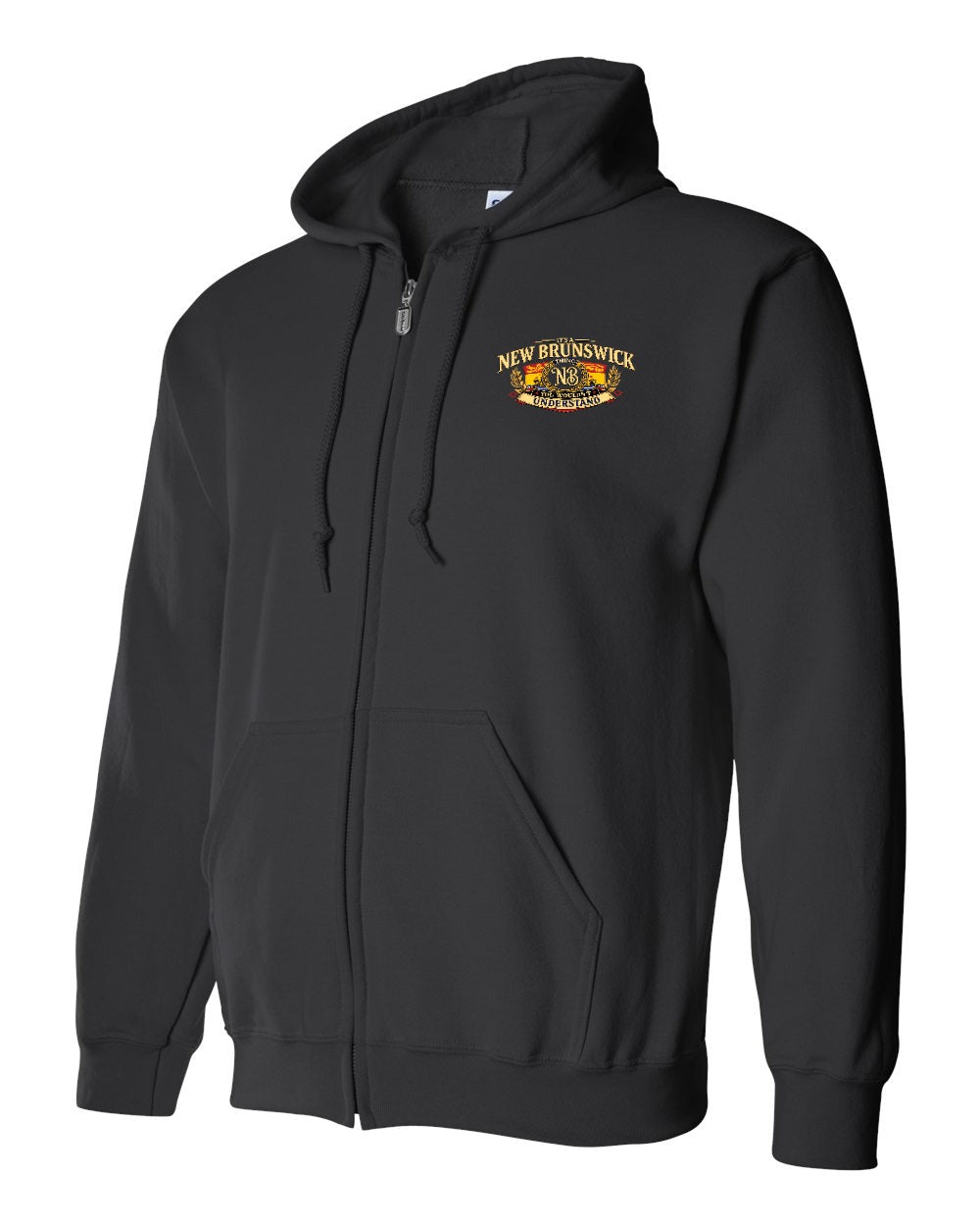 Nb Understand Left Chest Zip Hoodie in Black