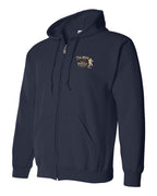 Muisic Will Continue Fiddle Zip Hoodie in Navy