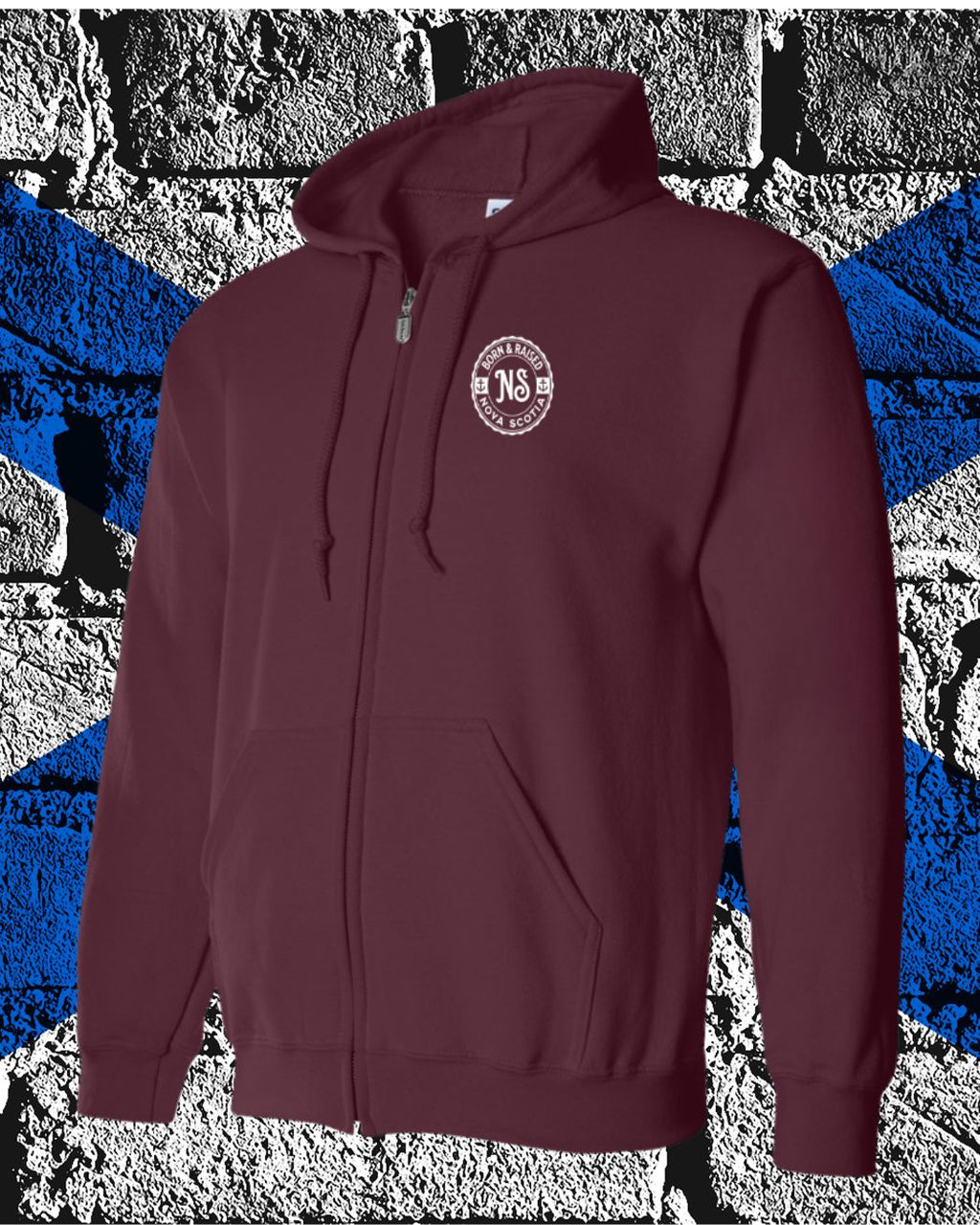 Born & Raised NS — Zip left chest - Unisex