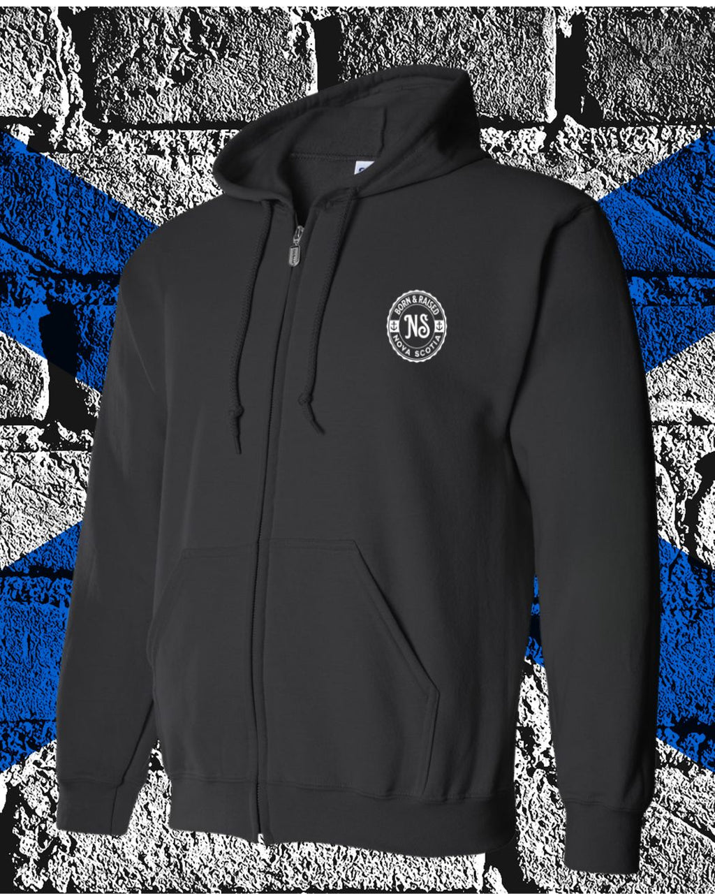 Born & Raised NS — Zip left chest - Unisex