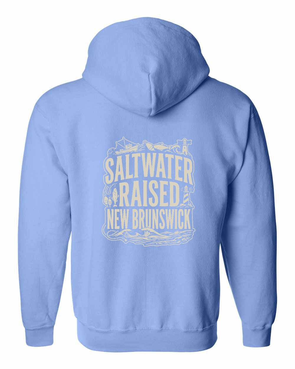 NB Saltwater Raised Folk Left Chest and Back Zip Hoodie - Unisex
