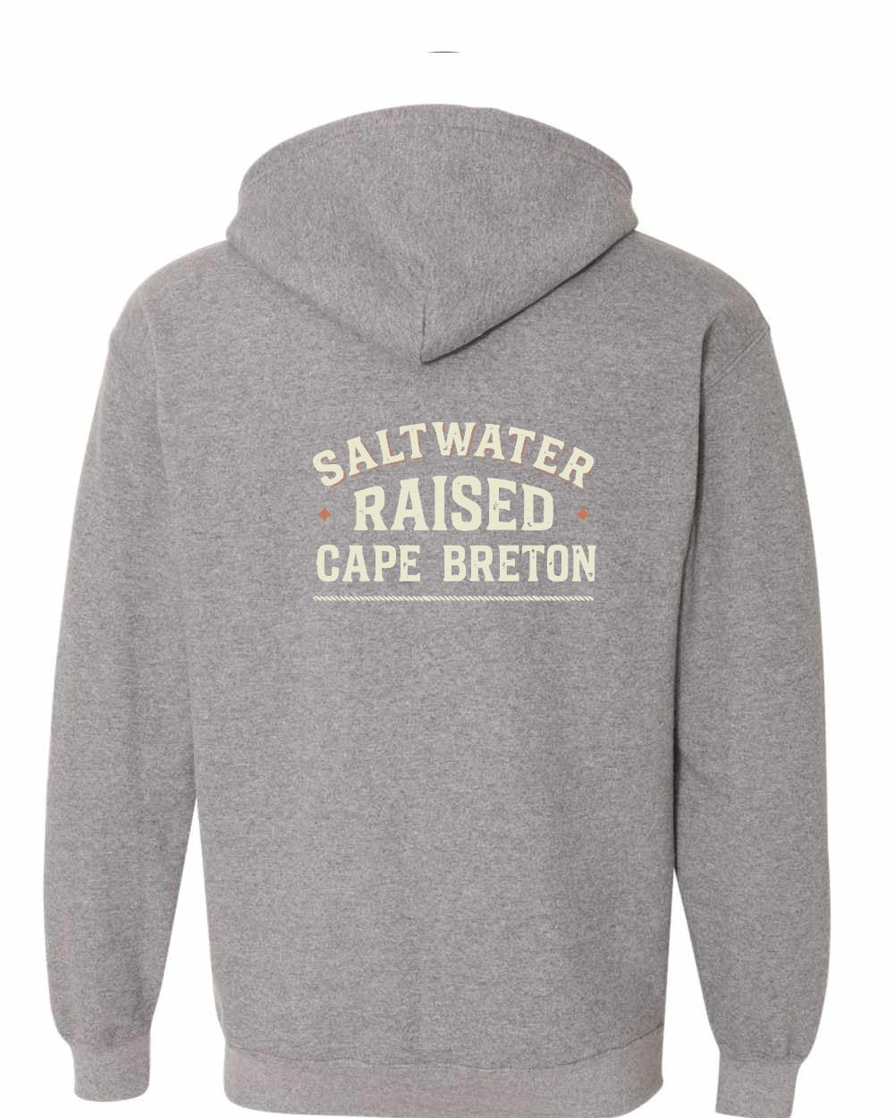 CB Saltwater Raised Sign Left Chest and Back Zip Hoodie - Unisex