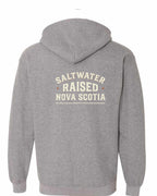 Saltwater Raised NS Sign Left Chest and Back Zip Hoodie - Unisex