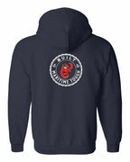 Built Maritime Tough Lobster Left Chest & Back Zip Hoodie - Unisex