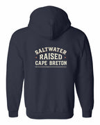 CB Saltwater Raised Sign Left Chest and Back Zip Hoodie - Unisex