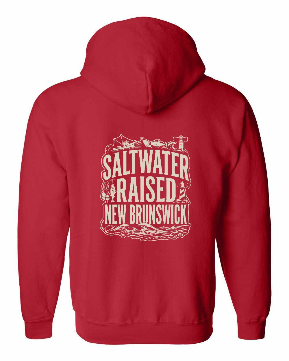 NB Saltwater Raised Folk Left Chest and Back Zip Hoodie - Unisex
