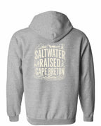 CB Saltwater Raised Folk Left Chest and Back Zip Hoodie - Unisex