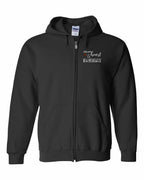 A piece of my Heart NB tartan heart Left Chest Zip Hoodie - Unisex