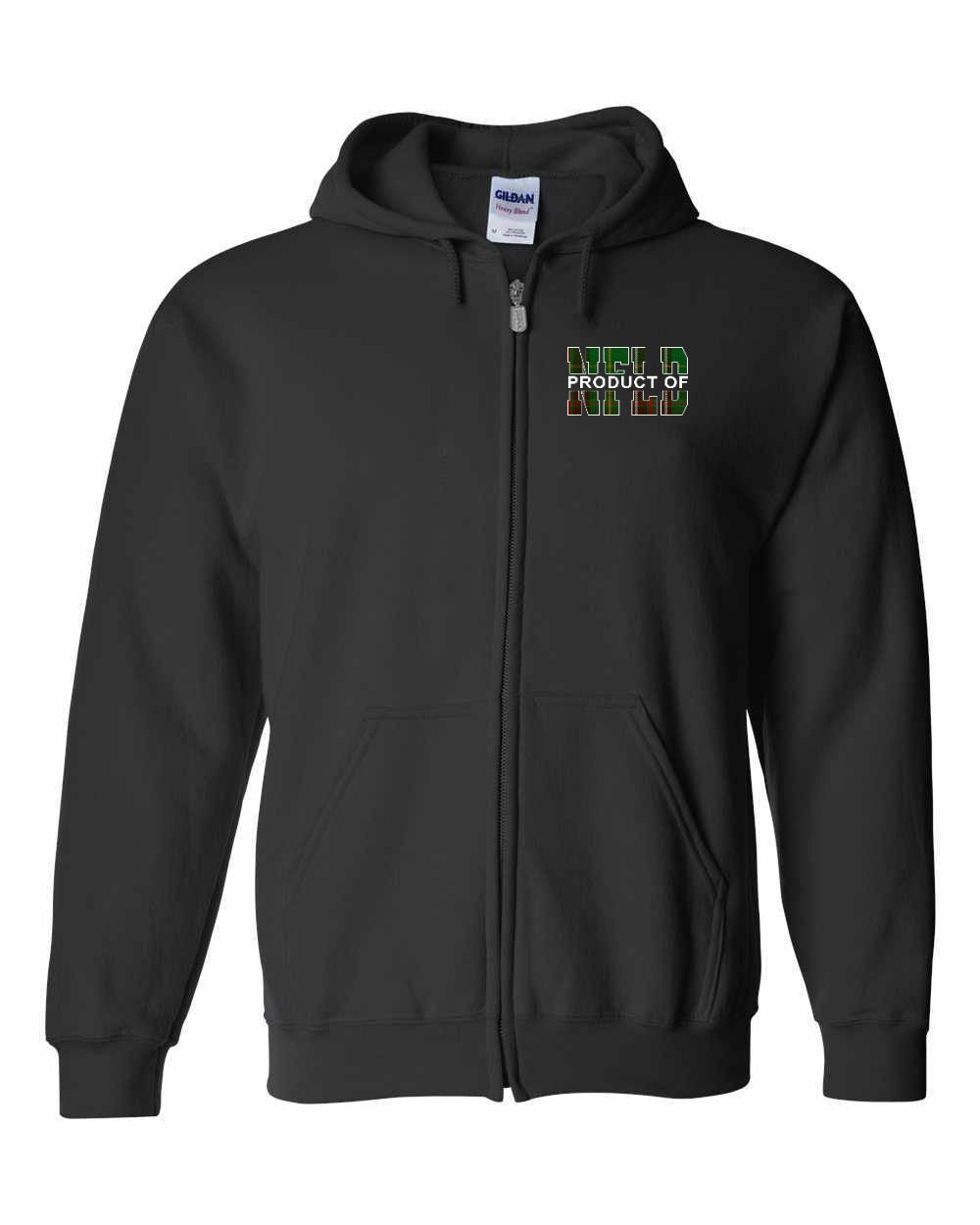 Product Of NFLD Left Chest Zip Hoodie - Unisex