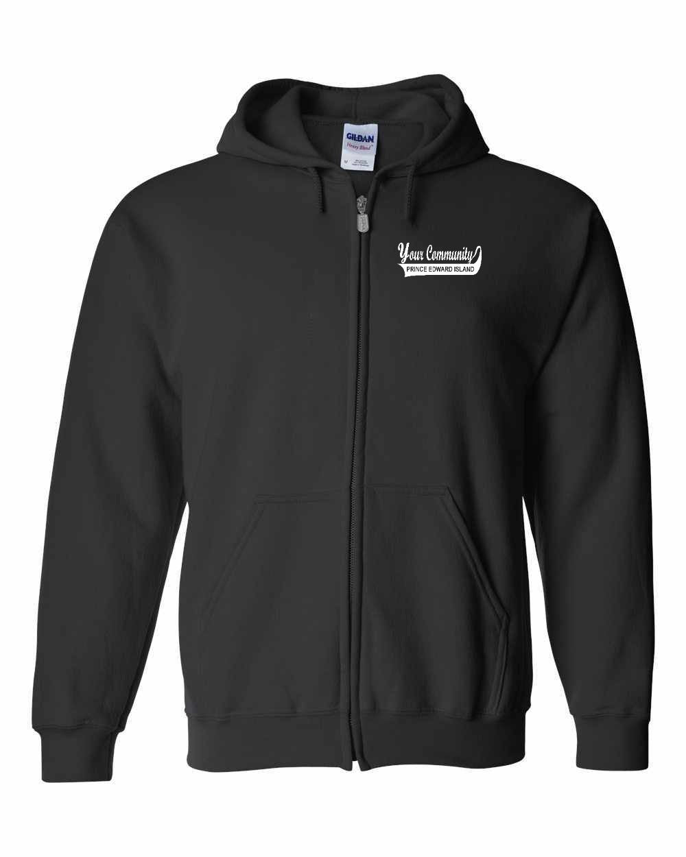Your Custom Community Swoop PEI Left Chest Zip Hoodie - Unisex
