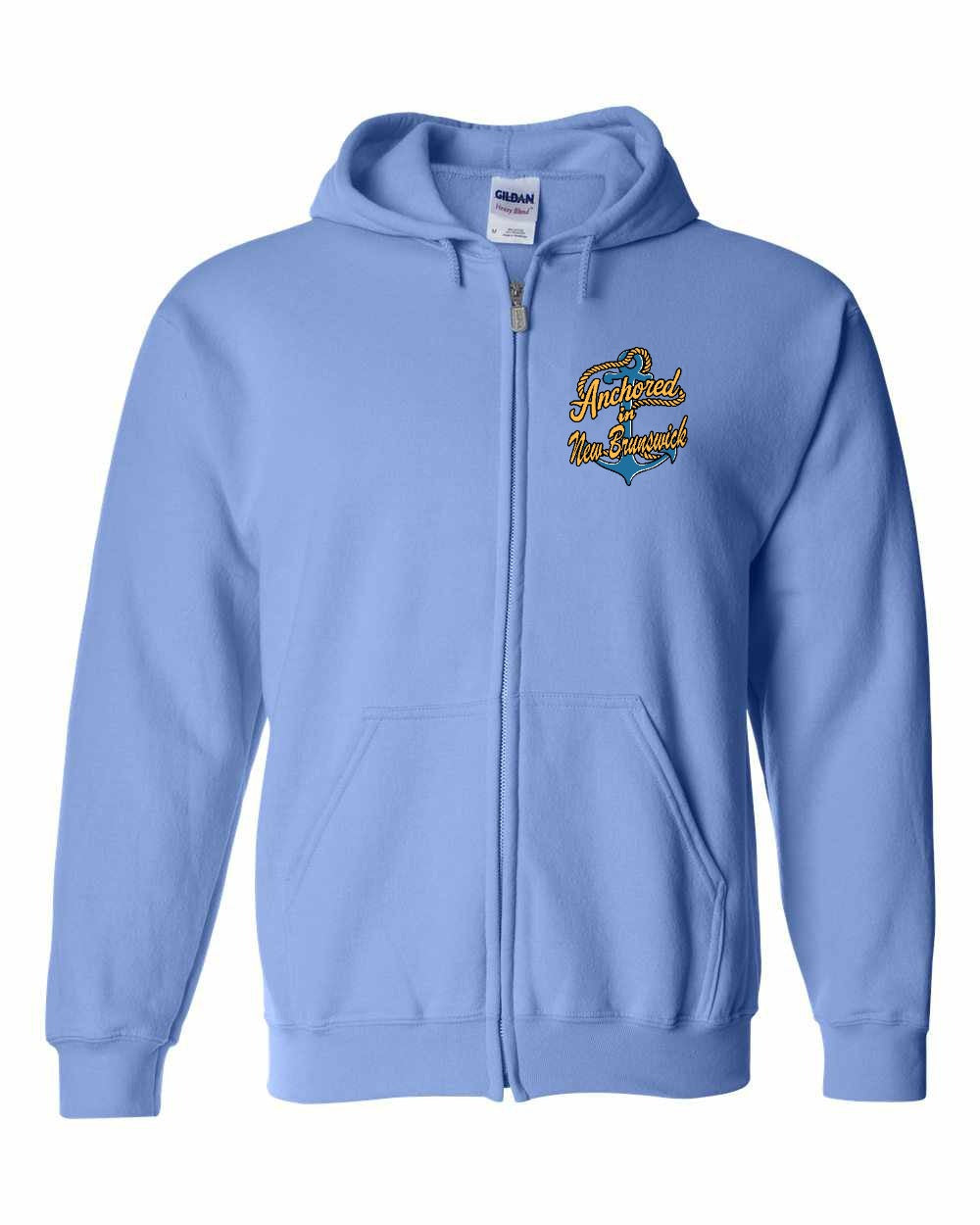 Anchored in NB Left Chest Zip Hoodie - Unisex