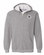 Built Maritime Tough Moose Left Chest Zip Hoodie - Unisex