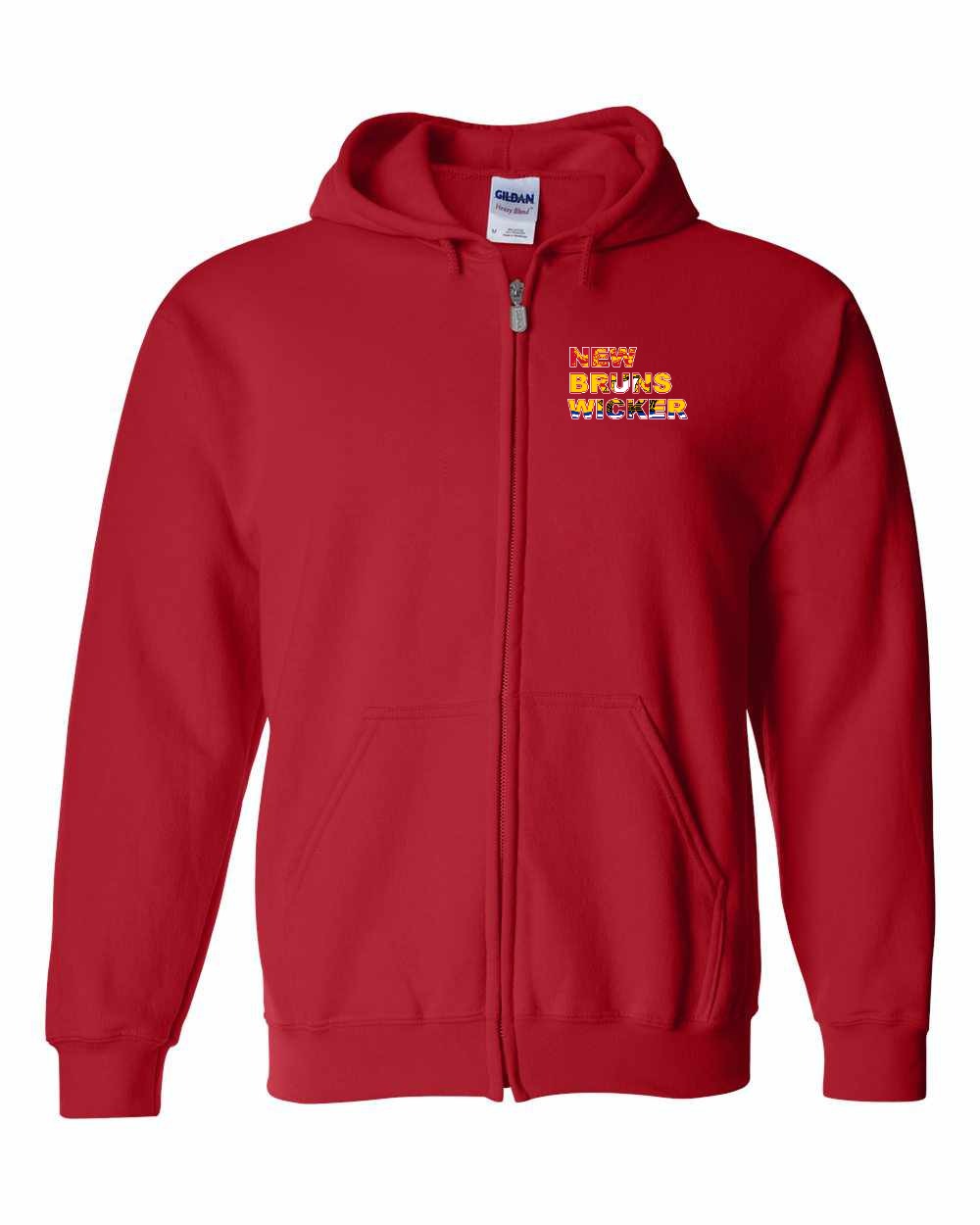 New Bruns Wicker Left Chest Zip Hoodie - Unisex