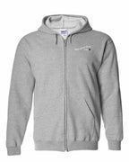 PEI Girl Tartan Heart Left Chest Zip Hoodie - Unisex