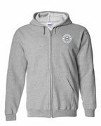 Born and Raised NS Heart Flag Left Chest Zip - Unisex