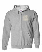 PEI Saltwater Raised Folk Left Chest Zip Hoodie - Unisex