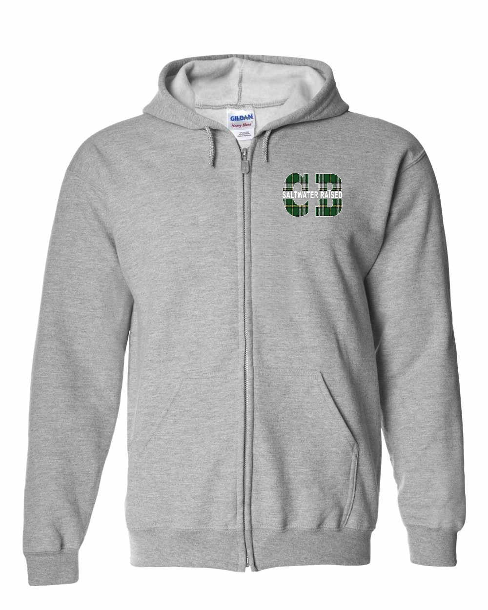 Saltwater Raised CB Left Chest Zip Hoodie - Unisex