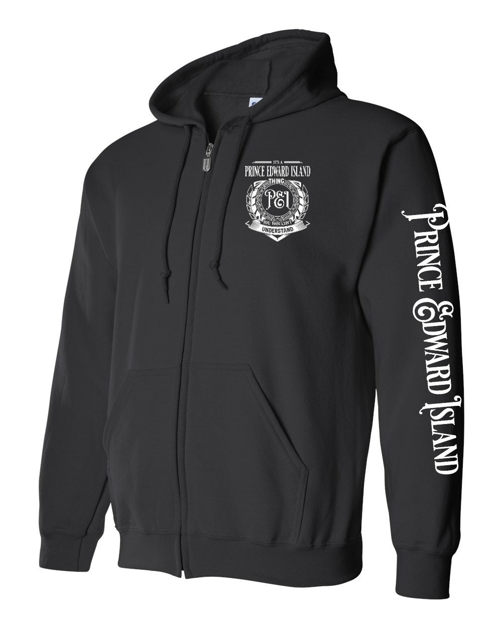 It's a PEI thing Left Chest and Sleeve Zip Hoodie - Unisex