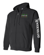 NFLD Saltwater Raised Left Chest and Sleeve Zip Hoodie - Unisex