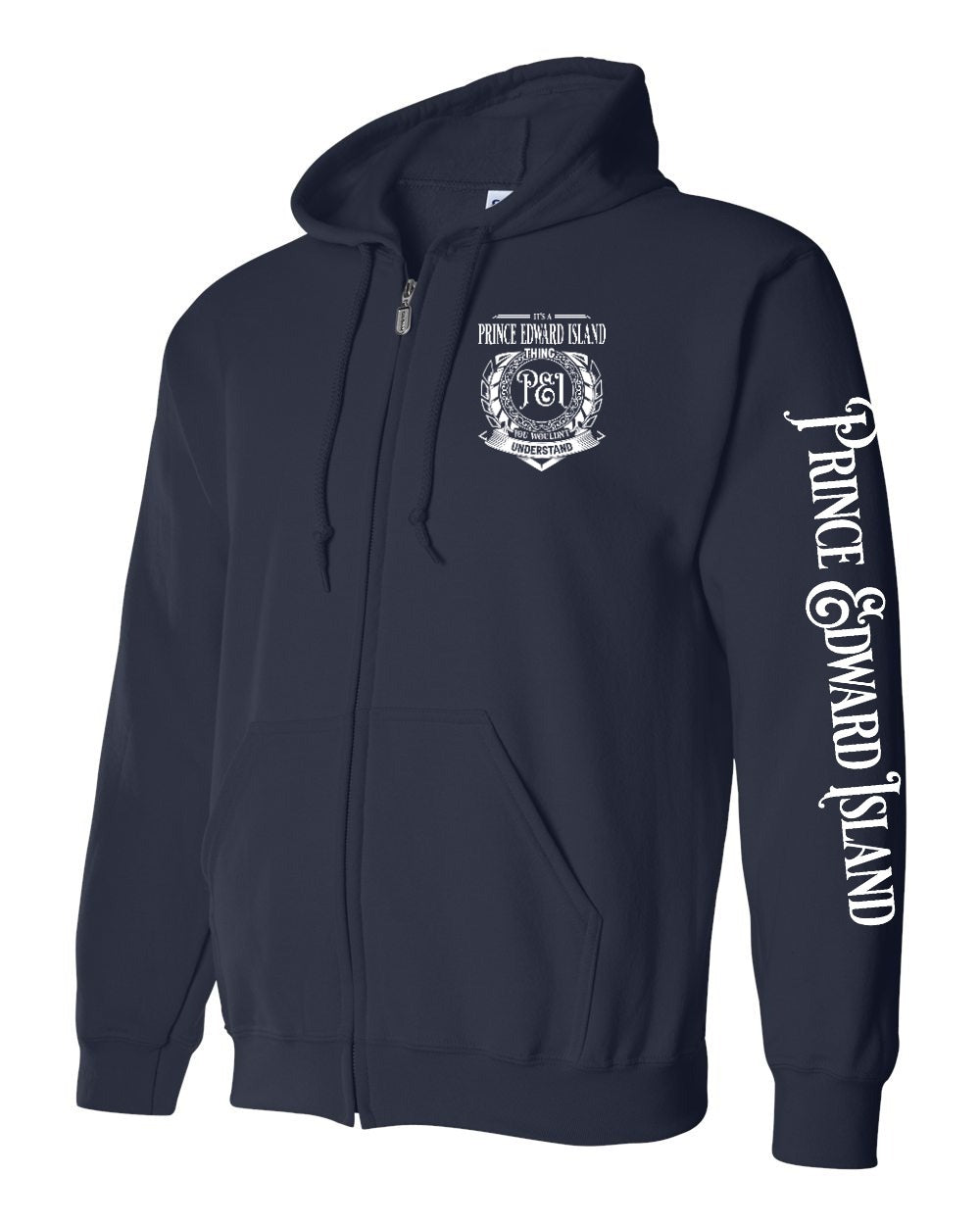 It's a PEI thing Left Chest and Sleeve Zip Hoodie - Unisex