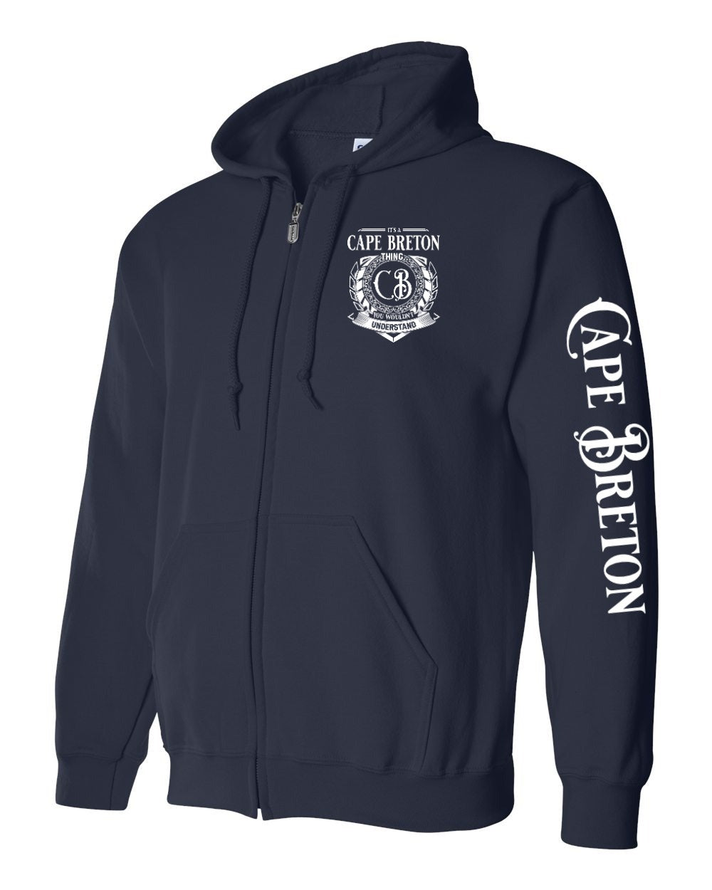 It's a CB thing Left Chest and Sleeve Zip Hoodie - Unisex