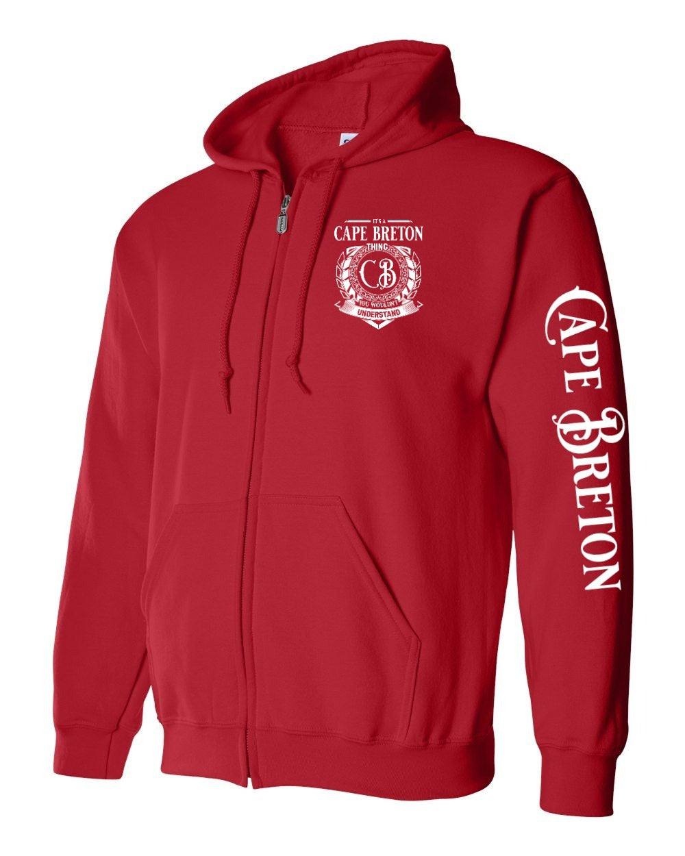 It's a CB thing Left Chest and Sleeve Zip Hoodie - Unisex