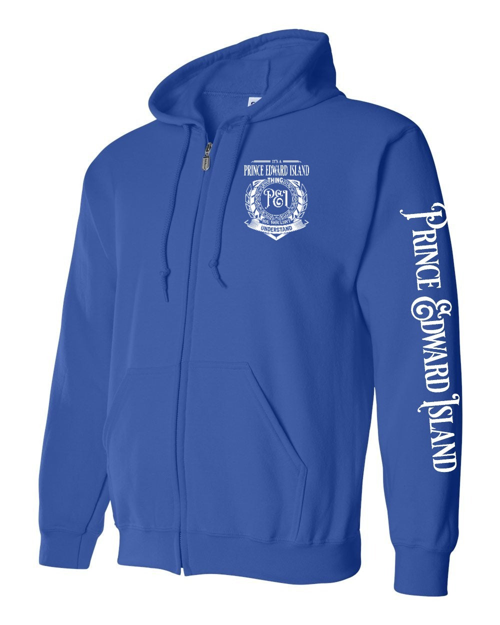 It's a PEI thing Left Chest and Sleeve Zip Hoodie - Unisex
