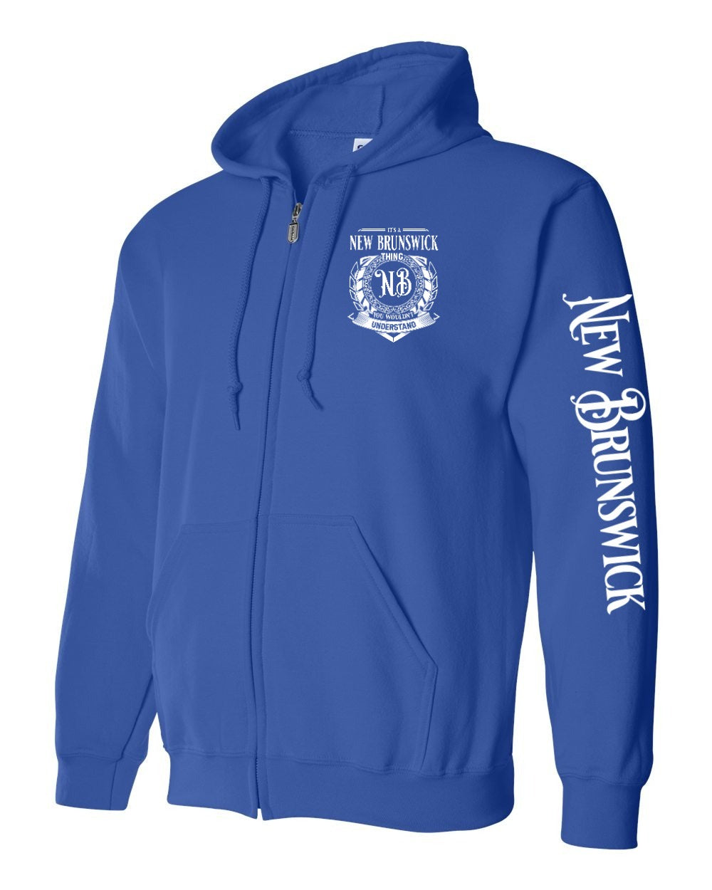 It's a NB thing Left Chest and Sleeve Zip Hoodie - Unisex
