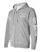 A piece of my Heart CB tartan heart Left Chest and Sleeve Zip Hoodie - Unisex